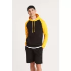 utt_awjh009sbl-blc-xl Just Hoods AWJH009 BASEBALL HOODIE XL