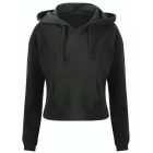 utt_awjh016jbk-l Just Hoods AWJH016 WOMEN'S CROPPED HOODIE L