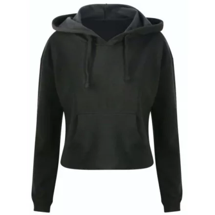 utt_awjh016jbk-s Just Hoods AWJH016 WOMEN'S CROPPED HOODIE S