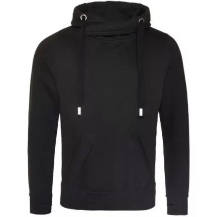 utt_awjh021jbk-s Just Hoods AWJH021 CROSS NECK HOODIE S