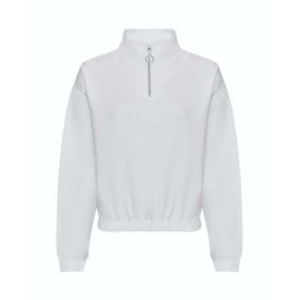   utt_awjh037awh-xxs Just Hoods AWJH037 WOMEN'S CROPPED 1/4 ZIP SWEAT XXS