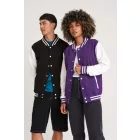 utt_awjh043hgr-wh-2xl Just Hoods AWJH043 VARSITY JACKET 2XL
