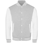 utt_awjh043hgr-wh-s Just Hoods AWJH043 VARSITY JACKET S