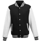 utt_awjh043jb-wh-l Just Hoods AWJH043 VARSITY JACKET L