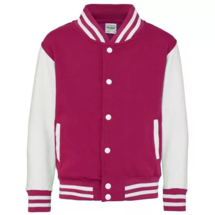 utt_awjh043jhpi-wh-12-13 Just Hoods AWJH043J KIDS VARSITY JACKET 12/13