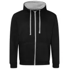 utt_awjh053jb-hgr-2xl Just Hoods AWJH053 VARSITY ZOODIE 2XL