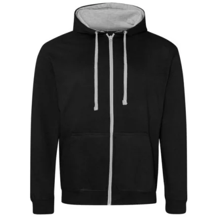 utt_awjh053jb-hgr-2xl Just Hoods AWJH053 VARSITY ZOODIE 2XL