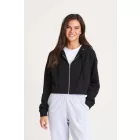 utt_awjh065hgr-xxs Just Hoods AWJH065 WOMEN'S FASHION CROPPED ZOODIE XXS