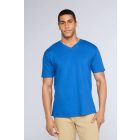 utt_gi41V00bl-m Gildan GI41V00 PREMIUM COTTON® FELNŐTT V-NYAKÚ PÓLÓ M
