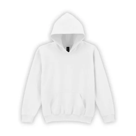 utt_giB18500wh-s Gildan GIB18500 HEAVY BLEND™ YOUTH HOODED SWEATSHIRT S
