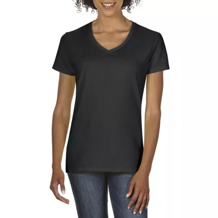 utt_giL4100Vbl-s Gildan GIL4100V PREMIUM COTTON®NŐI V-NYAKÚ PÓLÓ S