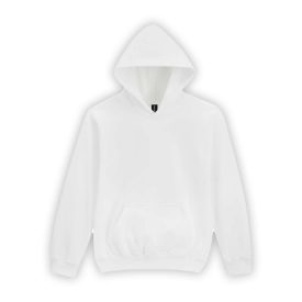   utt_gibsf500wh-xs Gildan GIBSF500 SOFTSTYLE® MIDWEIGHT FLEECE YOUTH HOODIE XS