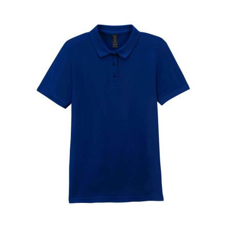 utt_gil64800-b3nv-m Gildan GIL64800-B3 SOFTSTYLE® LADIES' DOUBLE PIQUÉ POLO WITH 3 COLOUR-MATCHED BUTTONS M