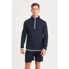 utt_jc031jbl-fr-l Just Cool JC031 MEN'S COOL 1/2 ZIP SWEAT L