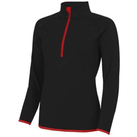 utt_jc036jbl-fr-xs Just Cool JC036 WOMEN'S COOL 1/2 ZIP SWEAT XS