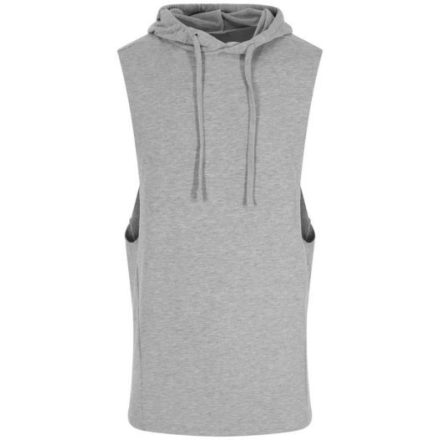 utt_jc053sp-2xl Just Cool JC053 URBAN SLEEVEESS MUSCLE HOODIE 2XL