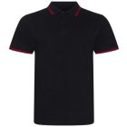 utt_jp003bl-re-m Just Polos JP003 STRETCH TIPPED POLO M