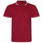 utt_jp003re-wh-xl Just Polos JP003 STRETCH TIPPED POLO XL