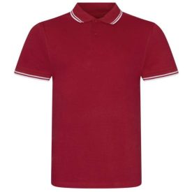 utt_jp003re-wh-xl Just Polos JP003 STRETCH TIPPED POLO XL
