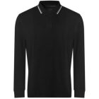 utt_jp103dbl-wh-s Just Polos JP103 LONG SLEEVE TIPPED 100 POLO S