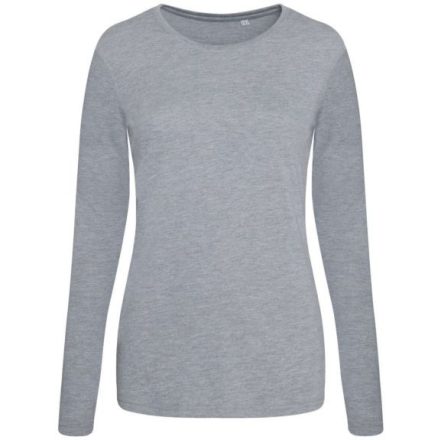 utt_jt002fhgr-l Just Ts JT002F HOSSZU UJJÚ NŐI TRI-BLEND PÓLÓ L