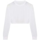 utt_jt016sowh-xl Just Ts JT016 WOMEN'S L/S CROPPED T XL