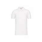 utt_ka2025wh-2xl Kariban KA2025 MEN'S ORGANIC 180 PIQUÉ POLO SHIRT 2XL