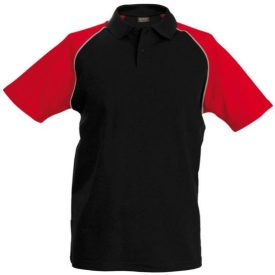   utt_ka226bl-re-2xl Kariban KA226 BASEBALL - SHORT-SLEEVED POLO SHIRT 2XL