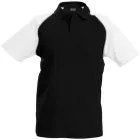 utt_ka226bl-wh-2xl Kariban KA226 BASEBALL - SHORT-SLEEVED POLO SHIRT 2XL