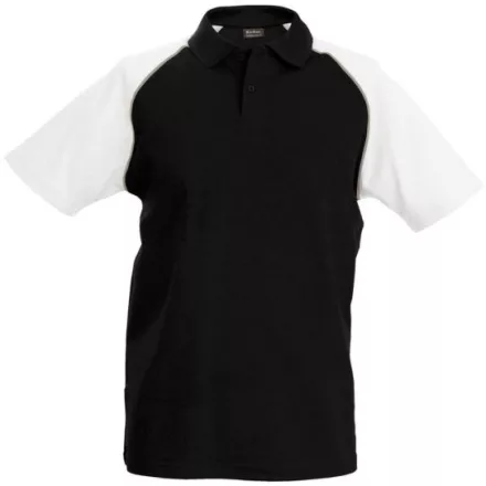 utt_ka226bl-wh-2xl Kariban KA226 BASEBALL - SHORT-SLEEVED POLO SHIRT 2XL