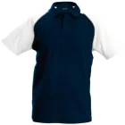 utt_ka226nv-wh-m Kariban KA226 BASEBALL - SHORT-SLEEVED POLO SHIRT M