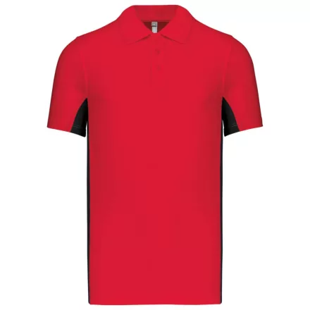 utt_ka232re-bl-m Kariban KA232 FLAG - SHORT-SLEEVED TWO-TONE POLO SHIRT M