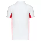utt_ka232wh-re-2xl Kariban KA232 FLAG - SHORT-SLEEVED TWO-TONE POLO SHIRT 2XL