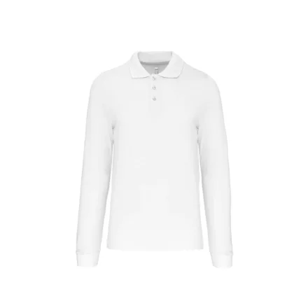 utt_ka243wh-l Kariban KA243 MEN'S LONG-SLEEVED POLO SHIRT L