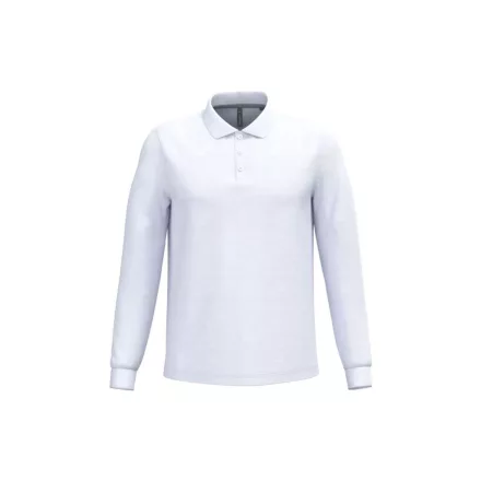 utt_ka243wh-m Kariban KA243 MEN'S LONG-SLEEVED POLO SHIRT M