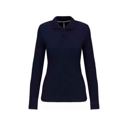 utt_ka244nv-l Kariban KA244 LADIES' LONG-SLEEVED POLO SHIRT L