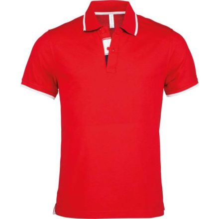 utt_ka245re-wh-l Kariban KA245 MEN'S SHORT-SLEEVED POLO SHIRT L