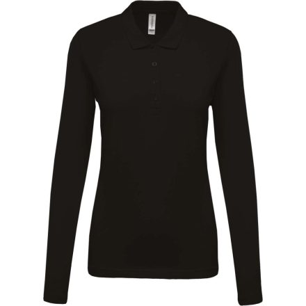 utt_ka257bl-l Kariban KA257 LADIES’ LONG-SLEEVED PIQUÉ POLO SHIRT L