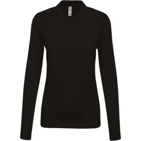   utt_ka257bl-m Kariban KA257 LADIES’ LONG-SLEEVED PIQUÉ POLO SHIRT M