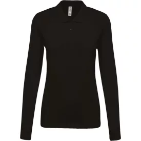   utt_ka257bl-m Kariban KA257 LADIES’ LONG-SLEEVED PIQUÉ POLO SHIRT M