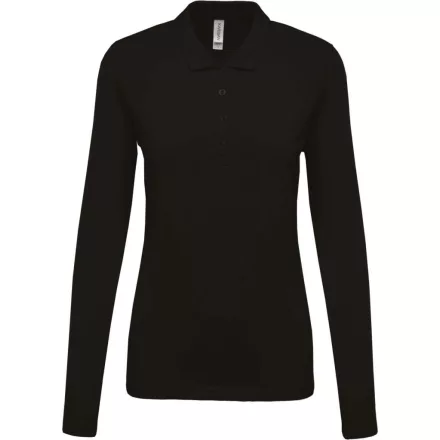 utt_ka257bl-m Kariban KA257 LADIES’ LONG-SLEEVED PIQUÉ POLO SHIRT M
