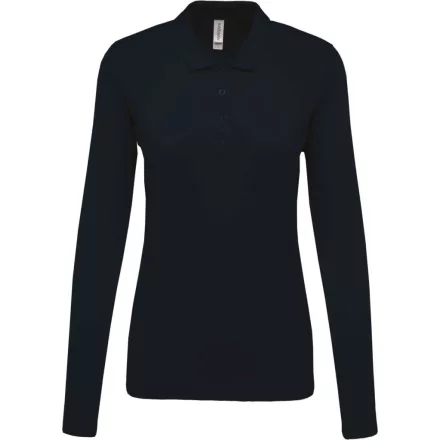 utt_ka257nv-3xl Kariban KA257 LADIES’ LONG-SLEEVED PIQUÉ POLO SHIRT 3XL