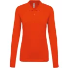 utt_ka257or-m Kariban KA257 LADIES’ LONG-SLEEVED PIQUÉ POLO SHIRT M