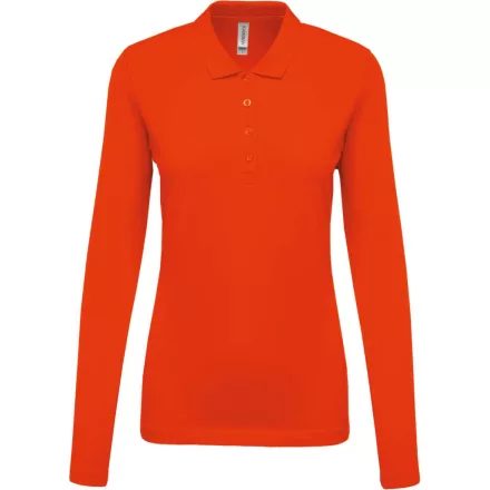 utt_ka257or-s Kariban KA257 LADIES’ LONG-SLEEVED PIQUÉ POLO SHIRT S