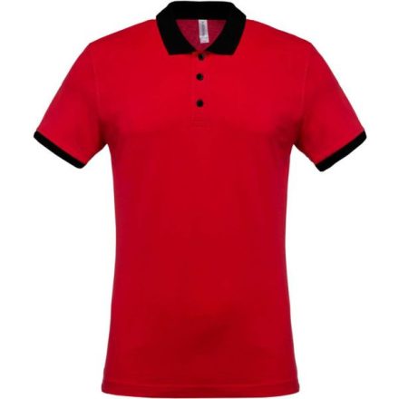 utt_ka258re-bl-2xl Kariban KA258 MEN'S TWO-TONE PIQUÉ POLO SHIRT 2XL