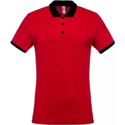 utt_ka258re-bl-4xl Kariban KA258 MEN'S TWO-TONE PIQUÉ POLO SHIRT 4XL