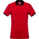 utt_ka258re-bl-l Kariban KA258 MEN'S TWO-TONE PIQUÉ POLO SHIRT L