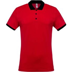   utt_ka258re-bl-s Kariban KA258 MEN'S TWO-TONE PIQUÉ POLO SHIRT S