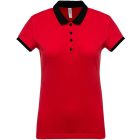 utt_ka259re-bl-l Kariban KA259 LADIES’ TWO-TONE PIQUÉ POLO SHIRT L