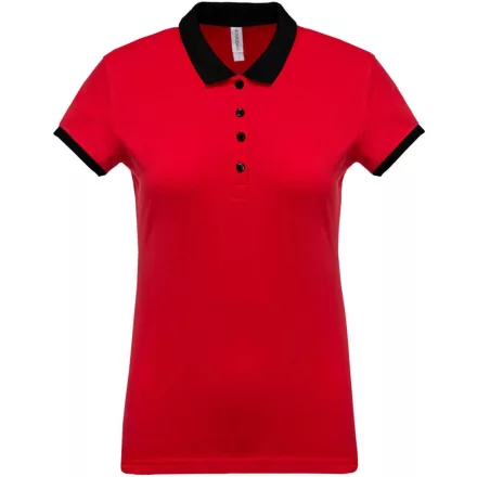 utt_ka259re-bl-l Kariban KA259 LADIES’ TWO-TONE PIQUÉ POLO SHIRT L